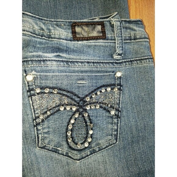 EAR JEANS Lot Of 2 Pairs EARL JEANS Size 6 Bootcut Rhinestones Cowgirl Rodeo - Picture 4 of 7